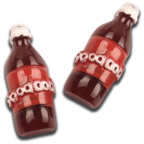 20Pcs Coffee Resin Bottle Decoration Crafts Flatback Cabochon Kawaii DIY Embellishments For Scrapbooking Accessories