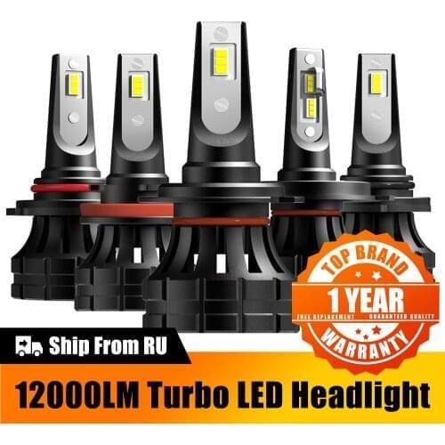 2X H7 Led Bulb H8 H9 H11 9005 9006 H4 Led Headlight For Mercedes W203 W205 W204 W177 W176 W211 W212 W213 W140 W124 6000K 12000LM