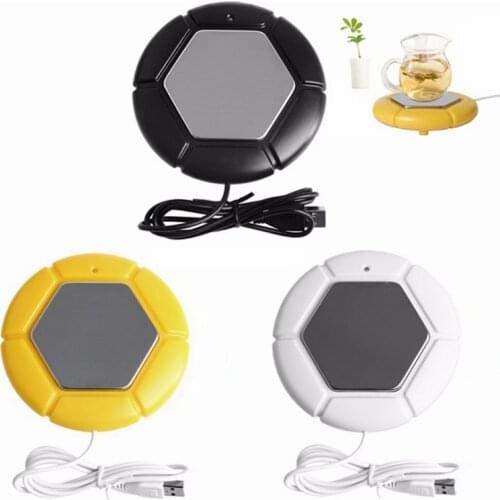 3 Colors Portable USB Electric Desktop Cup Mug USB Warmer Pad Coffee Tea Milk Hot Drinks Heating for Cold Winter