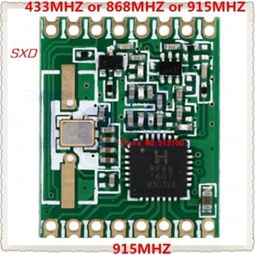 5pcs/lot 915MHZ module RFM69HW 20dBm RF transceiver MODULE 433/868/915MHZ