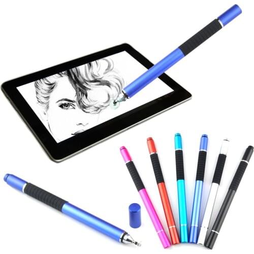 50pcs/lot Capacitive Stylus Universal Touch Screen Drawing Ballpoint Pen Conductive Sucker Handwriting for Tablet PC Smart Phone