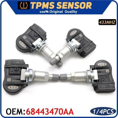68443470AA Car TPMS Tire Tyre Pressure Monitoring System Sensor For DODGE DURANGO JEEP GRAND CHEROKEE 2020 2021 433Mhz