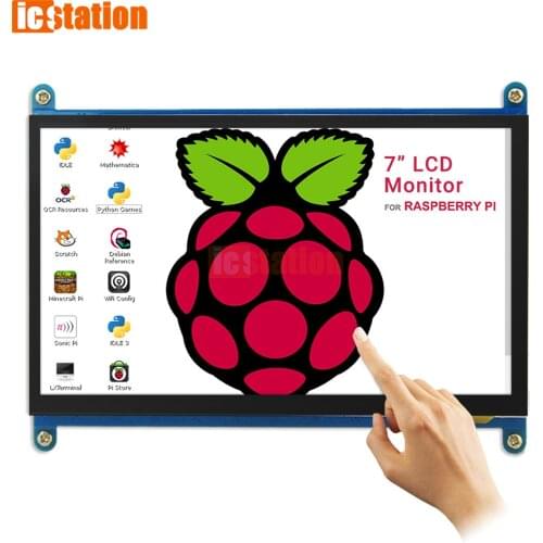 7 inch LCD Display HDMI-compatible Touch Screen 1024x600 Resolution TN Capacitive Touch Screen Support Systems for Raspberry P