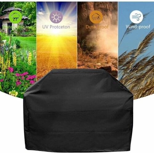 BBQ Grill Cover Waterproof Outdoor Barbecue Cover Rainproof Dust Anti-UV For Gas Charcoal Electric Barbecue Grill