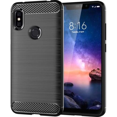 For Xiaomi Redmi Note 6 Case Luxury Carbon Fiber Skin Full Soft Silicone Cover Case For Xiaomi Redmi Note 6 Pro Note6 Phone Case