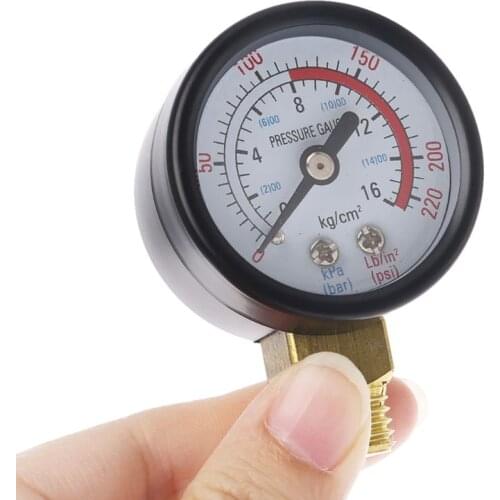 Dual Scale Economical All Purpose Pressure Gauge with Brass Internals 0-220 PSI/KPa 6XDD