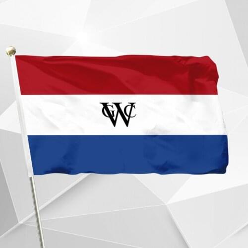 Netherlands West Indies Company -A Flag 150X90cm (3x5FT) 120g 100D Polyester Double Stitched High Quality Banner Free Shipping