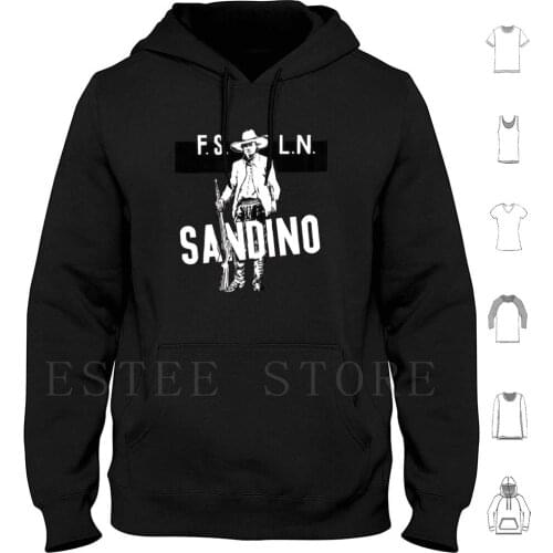 Sandino Tee Hoodies Long Sleeve Sandinista Nicaragua Sandino Liberation Latin America Latin Latino Communism Communist