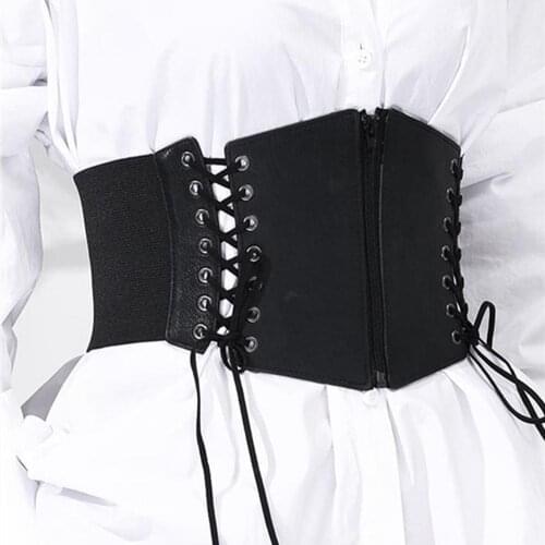 Imitation Leather Girdle Shirt Sweater Decoration Was Collocation Clothing Thin Braided Belt Coat Belt Q1M5