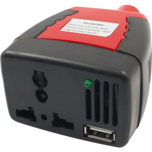 Best price 150W 12v DC to 110V AC UK EU AC Power Inverter 2.1A 75W USB Port Output With Cigarette Lighter Car Charger
