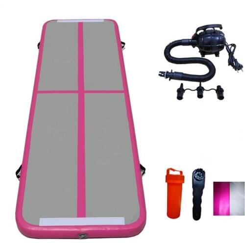 Custom DWF 6x2x10m Inflatable Air Track Gymnastics Tumbling Inflatable Gymnastics Training Mats For Sale