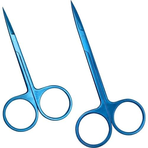 Ophthalmic Iris scissor straight/Curved tips 30/20mm blades Ophthalmic Eye instrument