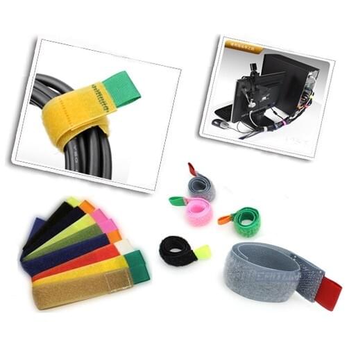 Cable Organizer Velcro 12 Pcs