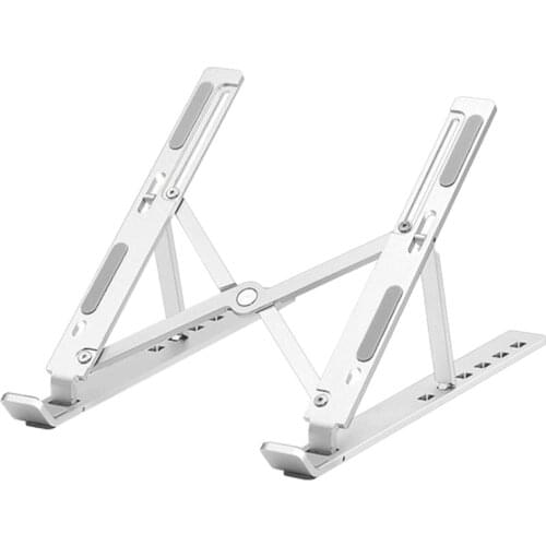 Adjustable Laptop Stand for Desk Portable Aluminum Laptop Holder Riser Foldable Computer Stand 6 Angles Anti-Slip Laptop Riser
