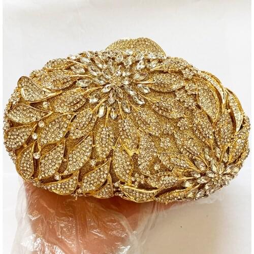 Luxury White Rhinestone Handbags Women Diamond Bags Designer 2021 Ladies Crystal Wedding Purse Female Mini Party Prom Clutches