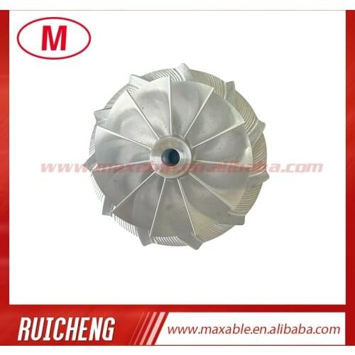 T04S 58.47/76.07 mm 11+0 blades high performance turbocharger billet/milling/aluminum 2618 compressor wheel