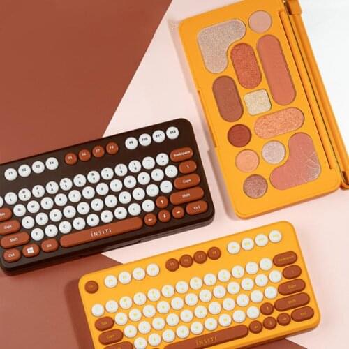 Keyboard Eye Shadow Delicate Pearl Matte Blush High Gloss Eye Shadow Long Lasting Eye Shadow Makeup Cosmetics TSLM1