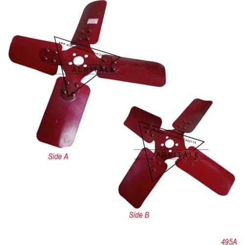 Cooling fan for Shanghai tractor SH-50 SH504 with engine 495A as picture showed ,part number