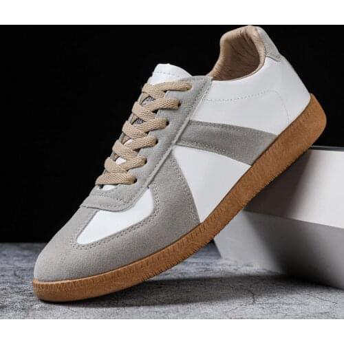 Spring Training Retro Mens Casual Shoes German Training Men Sneakers Popular Rubber Sole Simple