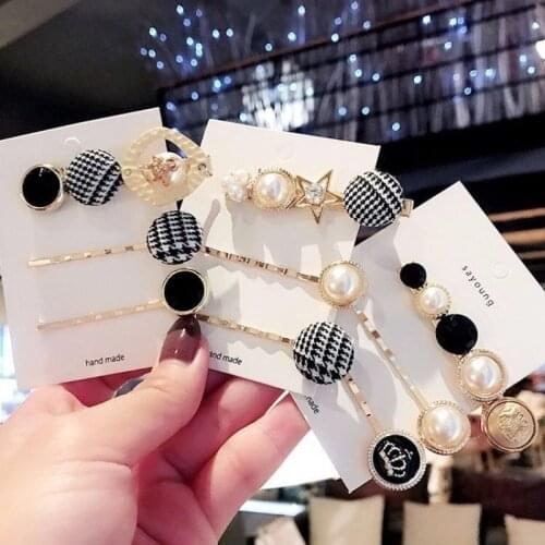3Pcs/Set Women Pearl Metal Hair Clips Bobby Pin Barrette Hairpin Hair Styling Accessories Tools Headdress New Arrival