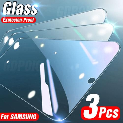 3Pcs Full Cover Tempered Glass For Samsung Galaxy A51 A71 A52 A72 Glass Screen Protector For Samsung A70 A50 A30 A10 A20E Glass