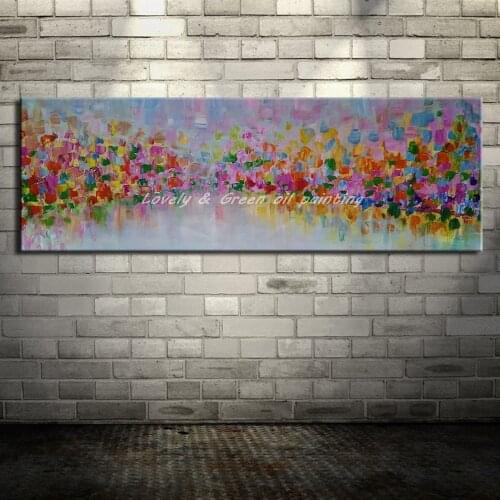 100% Handpainted Canvas Painting Arts Poster Modern Abstract Palette Knife Oil Painting Wall Pictures For Living Room Home Decor