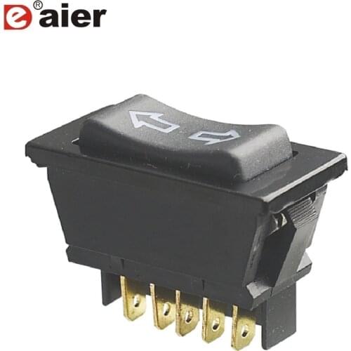 100PCS ASW-01 20A 12VDC Auto Car Power Window Switch DPDT 5Pin With LED