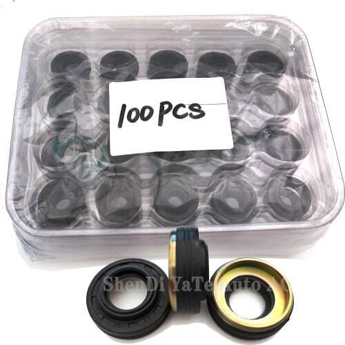 100pcs,Automotive Air Conditioning Compressor Oil Seal Stamps For V7 V5 / DKS 17C / MSC 90,MSC 105,Calsonic VT