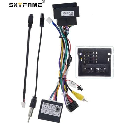 SKYFAME 16Pin Car stereo Wire Harness For MG ZS HS GS MG6 Stereo power cable