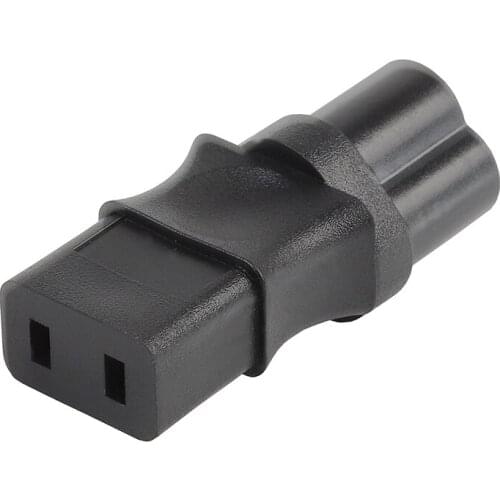 IEC320C6 TO C9 plum blossom three-pin plug to two flat hole power adapter