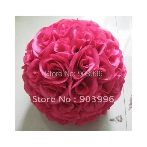 Free shipping-10pcs-20cm plum inner plastic flower ball-kissing wedding decoration ball
