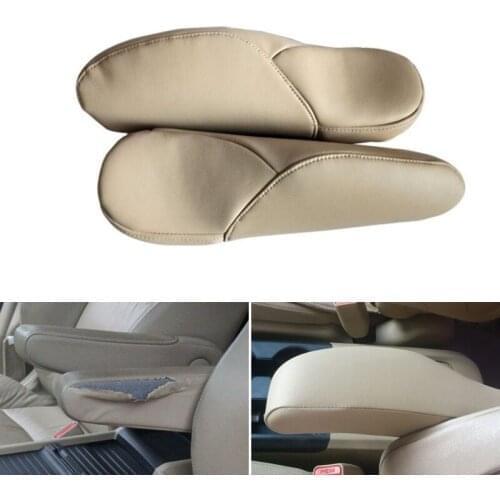 Microfiber Leather Driver / Passenger Side Seat Armrest Handle Covers Trim For Honda CRV 2010 2011 2012 2013 2014 2015 2016 2017