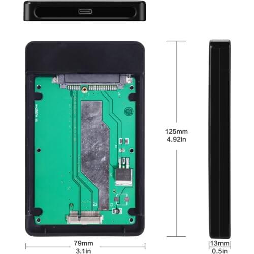 Xiwai USB 3.0 to Laptop Pro Retina A1425 A1398 MC975 MC976 MD212 MD213 ME662 ME664 ME665 SSD Hard Disk Case