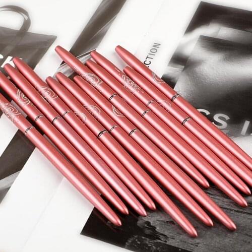 Designers Rhinestone Art Nail Brush Kolinsky Hair Cosmetic Makeup Nail Art Rose Gold Handle Professional Nail brush