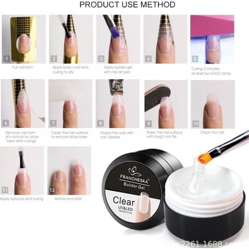 Builder-Gel Extension-Gel Gel-Nail-Polish Nail-Art Clear Pink Manicure-Tools Spider Uv-Gel-Polish Manicure 15ml Nail Art Tool
