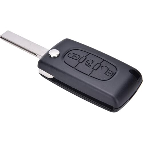 Hot sale Flip Key 3 Buttons Remote Case Fob Shell For Citroen C4 Picasso CE0536