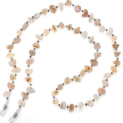 Imixlot Oval Shell Beads Eyewear Sunglasses Reading Glass Neck Strap Holder Cord Sun Glasses Strap Cord for Women Men