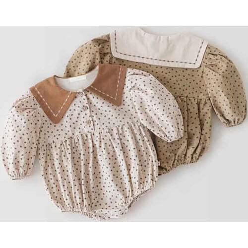 Newborn Baby Romper Autumn Cotton Corduroy Jumpsuit For Princess Girls Clothing Set Children Clothes