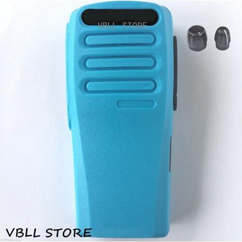 5PCS VBLL PMLN6345 Blue Walkie Talkie Refurbish Kit Front Housing Cover Case Fit For Motorola CP200D DEP450 Portable Radio
