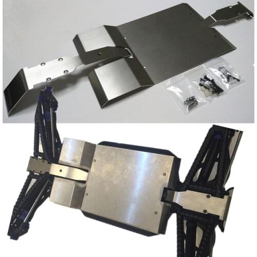 Stainless Steel Battery Chassis Fully Protector Armor Skid Plate For Traxxas 1/10 Old E-Revo Summit