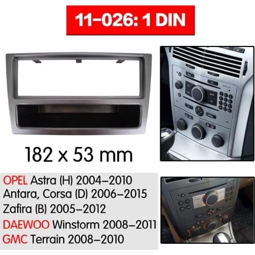 Car fascia facia panel frame for OPEL Astra (H) 2004-2010; Antara, Corsa (D) 2006+; Zafira (B) / DAEWOO Wi 11-026