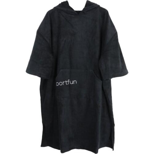 Microfiber Wetsuit Changing Robe Poncho with Hood, Quick Dry Hooded Towels for Swim, Beach Surf Poncho Compact & Lightweight