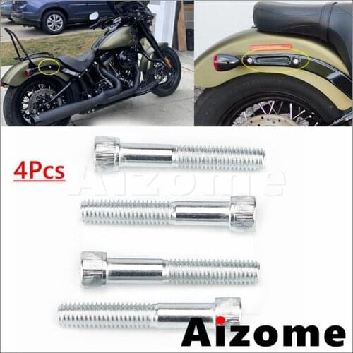 Motorcycle Backrest Sissy Bar Detachable Docking Hardware Bolts Screw Kit For Harley Softail Slim Deluxe Fat Boy FLSTC 2003-17