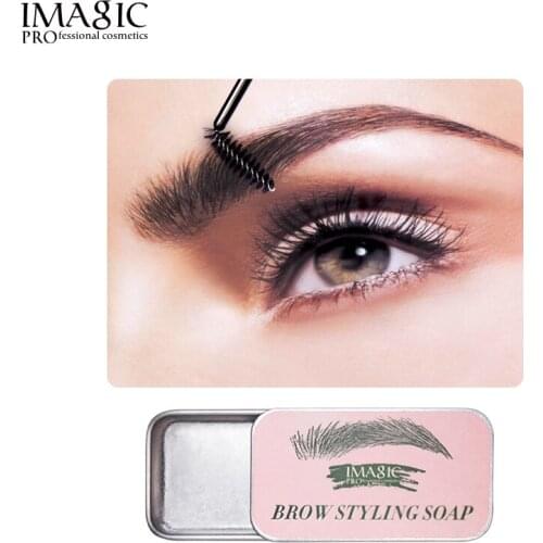 IMAGIC Eyebrow Styling Soap 3D Feathery Brows Shaping Kit Eyebrow Cream Colorless Lasting Natural Makeup Brow Sculpt Lift TSLM2