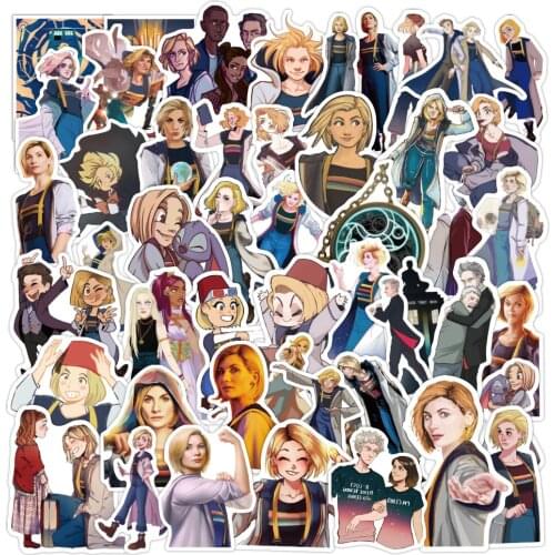 10/50PCS Doctor who Stickers TV Series For Luggage Car Laptop Notebook Decal Fridge Skateboard Sticker Cartoon Stickers