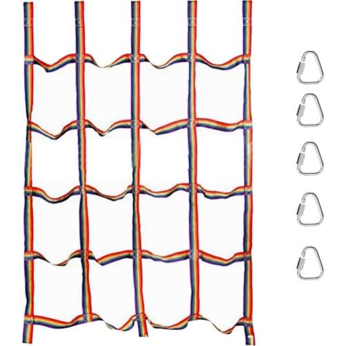 Nylon Children Climbing Cargo Net Swingset Ribbon Net Playground Outdoor Sports Indoor/Outdoor