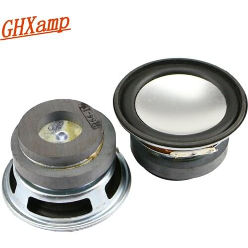 GHXAMP 2.5 Inch Midrange Woofer Speaker 66mm Mid Bass Loudspeaker 4ohm 10W Bluetooth Speaker DIY Rubber Double Magnetic 2PCS