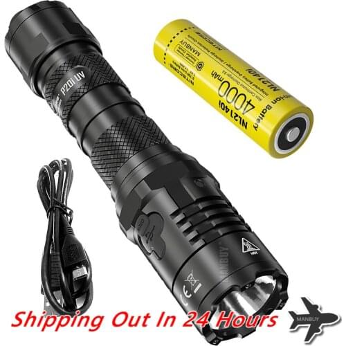 Wholesale NITECORE P20iUV 4xUV +1800 Lumens LED 4000mAh 21700 Battery USB-C Rechargeable Tactical Flashlight Torch Free Shipping