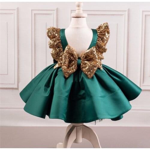 1-6T Kids Baby Girl Formal Dress Elegant sequin Ruffles Party Pageant Princess Tutu Dress Cute Lovely vestido infantil