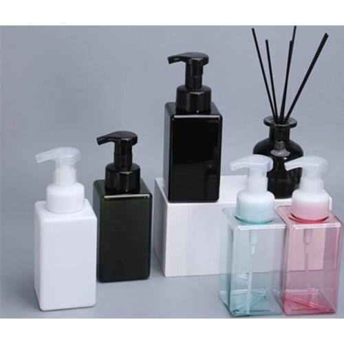 Empty Foaming Soap Dispenser Refillable Pump Bottle for Liquid Soap Shampoo Body Wash PETG Bottles 1PCS